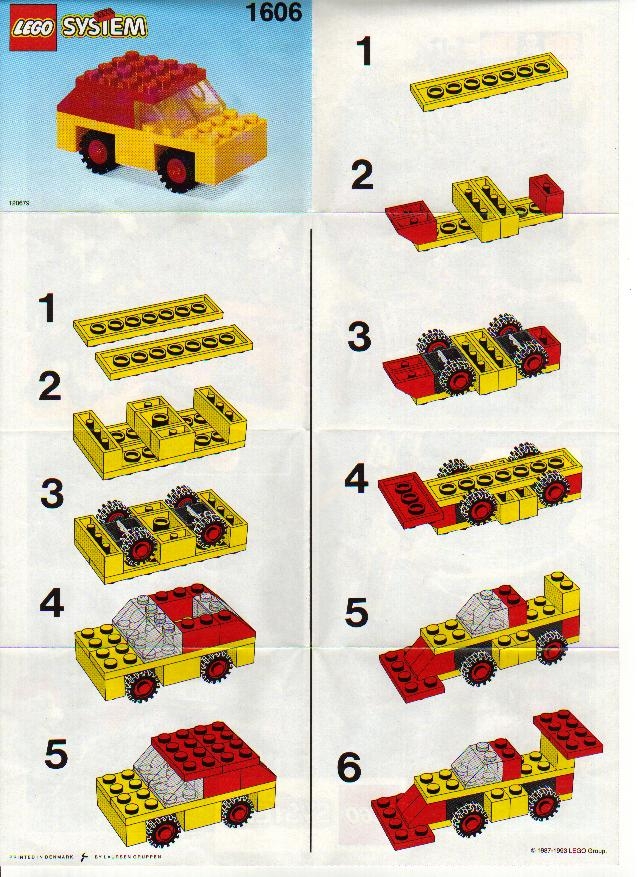 istruzioni macchinina lego